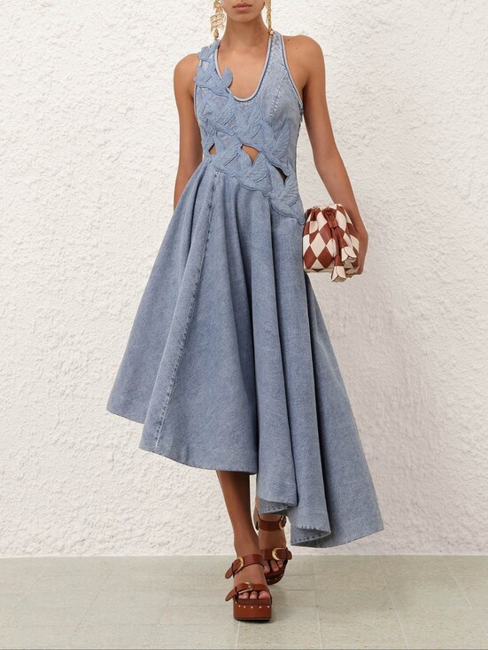Zimmermann Dresses & Skirts - Alchemy Denim Applique Dress Worn Once